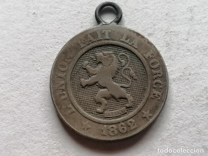 Medallas tem&aacute;ticas: MONEDA, L UNION FAIT LA FORCE 10 CENTIMOS, A&Ntilde;O 1862, COBRE DIAMETRO 21,5 MM