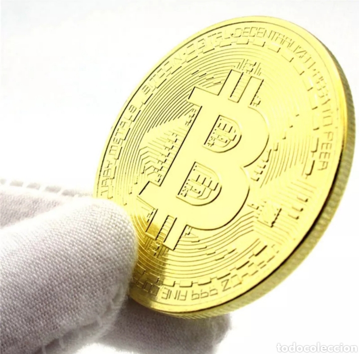 Medallas tem&aacute;ticas: MEDALLA, MONEDA, BA&Ntilde;ADA EN ORO 24 KT . BITCOIN. CRIPTOMONEDA - Foto 3