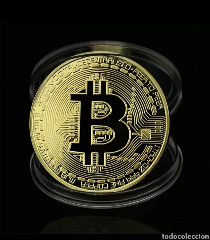 Medallas tem&aacute;ticas: MEDALLA, MONEDA, BA&Ntilde;ADA EN ORO 24 KT . BITCOIN. CRIPTOMONEDA - Foto 1