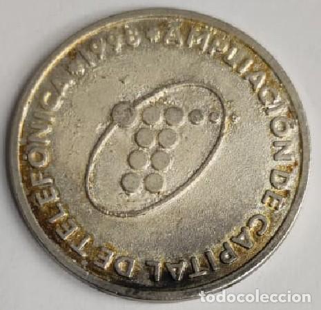 Medaglie tematiche: MEDALLA AMPLIACI&Oacute;N CAPITAL TELEF&Oacute;NICA 1998 MEDALLA-801