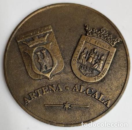 Medaglie tematiche: MEDALLA HERMANAMIENTO ALCAL&Aacute; ARTENA. 14-4-91 MEDALLA-803