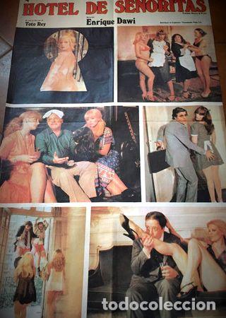 Medallas tem&aacute;ticas: poster hotel de senoritas angel magana recortado original