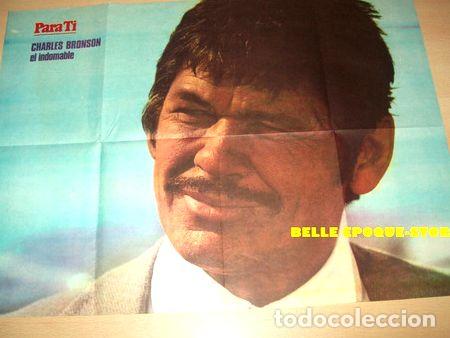 Medallas tem&aacute;ticas: poster charles bronson revista para ti 71x52cm ano 1972
