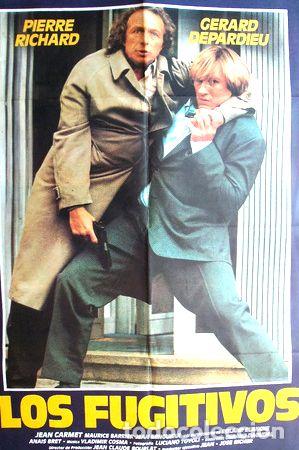 Medallas tem&aacute;ticas: poster los fugitivos con gerard depardieu cine frances