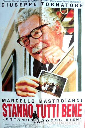 Medallas tem&aacute;ticas: poster stanno tutti benne marcello mastroianni