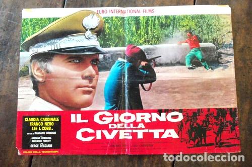 Thematische Medaillen: poster 3 il giorno della civetta franco nero italia1968