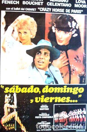 Medaglie tematiche: poster sabado domingo y viernesadriano celentano