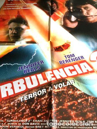 Medalhas tem&aacute;ticas: poster turbulencia 2 tom berenger original 1999
