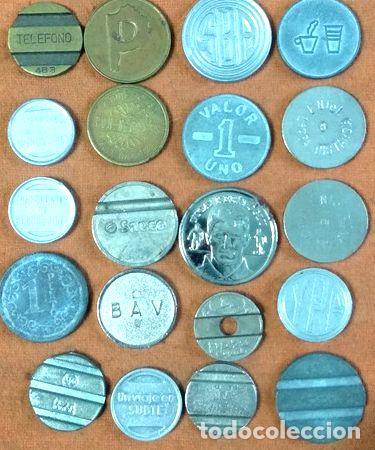 Thematische Medaillen: lote x 20 fichas todas distintas telefono subte etc