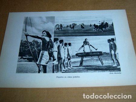 Medallas tem&aacute;ticas: lamina deportes en clubes portenos 1960