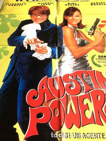 Medalhas tem&aacute;ticas: poster austin powers el agente secreto mike myers orig