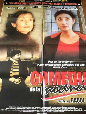 Medalhas tem&aacute;ticas: poster isabelle huppert la comedia de la inocencia
