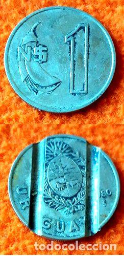 Medallas tem&aacute;ticas: moneda de uruguay acunada como ficha - Foto 1