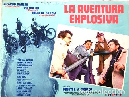 Thematische Medaillen: poster n 1 la aventura explosiva bauleo victor bo ano 1977