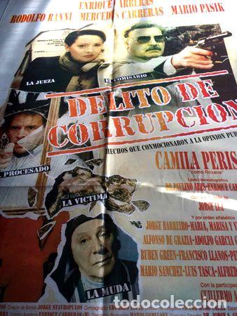 Thematische Medaillen: poster delito de corrupcion con rodolfo ranni orig