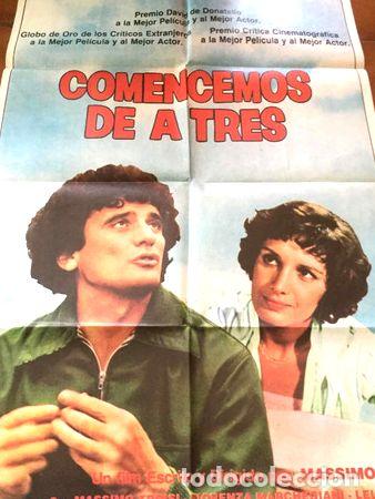 Thematic medals: poster afiche cine massimo troisi comencemos de a tres