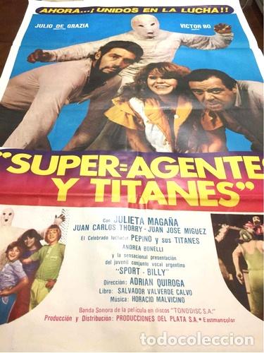 M&eacute;dailles th&eacute;matiques: poster superagentes y titanes boo la momia blanca orig