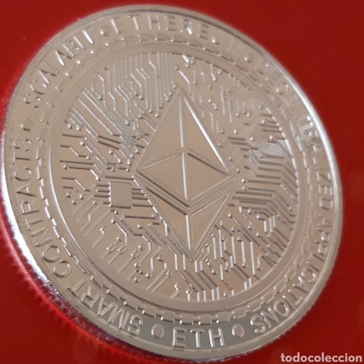 Medallas tem&aacute;ticas: PRECIOSA MONEDA PLATA ETHEREUM. REF S1 M - Foto 2