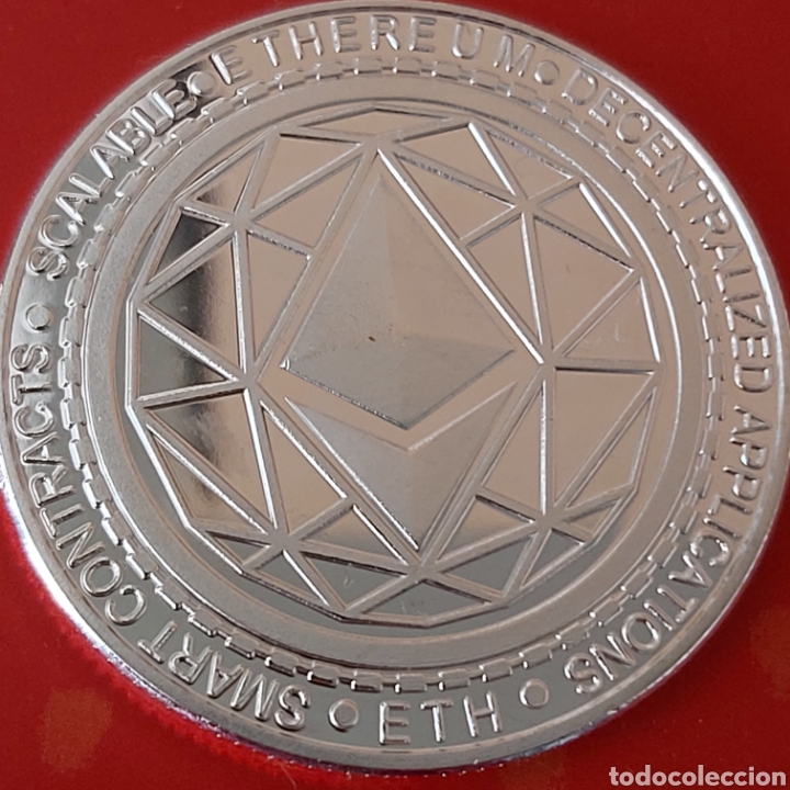 Medallas tem&aacute;ticas: PRECIOSA MONEDA PLATA ETHEREUM. REF S1 M - Foto 3