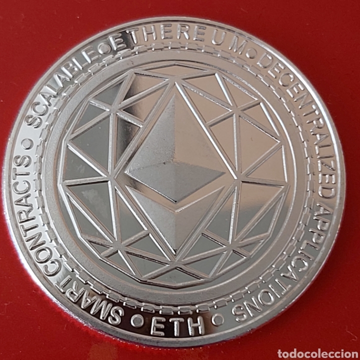 Medallas tem&aacute;ticas: PRECIOSA MONEDA PLATA ETHEREUM. REF S1 M - Foto 4