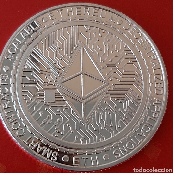 Medallas tem&aacute;ticas: PRECIOSA MONEDA PLATA ETHEREUM. REF S1 M - Foto 1