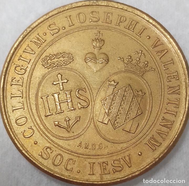 Medallas tem&aacute;ticas: Antigua medalla al m&eacute;rito, colegio San Jos&eacute; (Valencia) - Medida 33 mm.