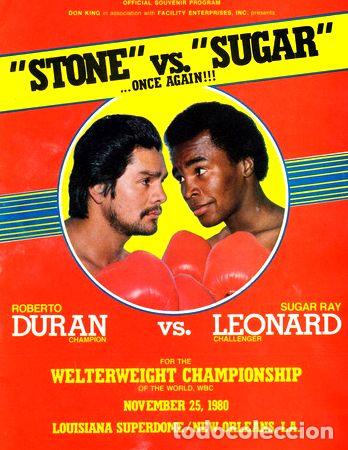 Thematic medals: laminas poster afiches box sugar ray leonard vs duran