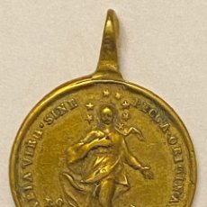 Medallas temáticas: MEDALLA DE BRONCE, MARIA Y SIUDAS TADEO, SIGLO XVIII.XIX, MIDE 2,7 CMS.. Lote 342473303