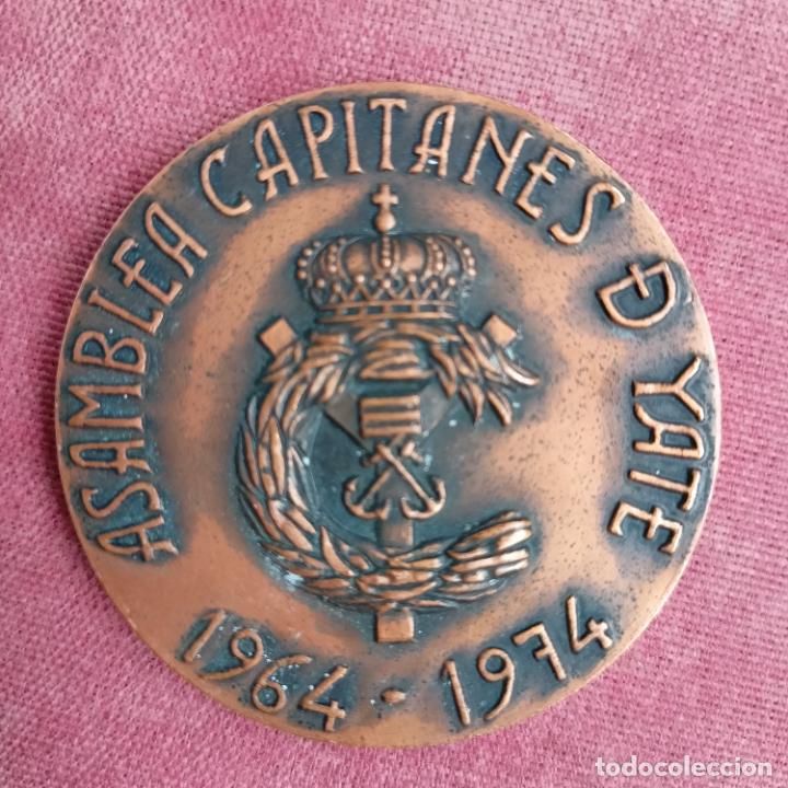 Medaglie tematiche: MEDALLA ASAMBLEA DE CAPITANES DE YATE - A&Ntilde;O 1974 - COBRE 50 mm