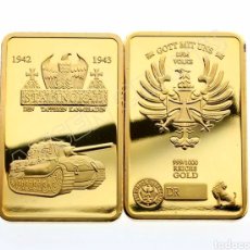 Medallas temáticas: LINGOTE ORO 24K ALEMANIA WWII STALINGRADO