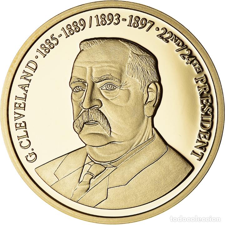 Medallas tem&aacute;ticas: [#187917] Estados Unidos de Am&eacute;rica, medalla, Les Pr&eacute;sidents des Etats-Unis, Cleveland