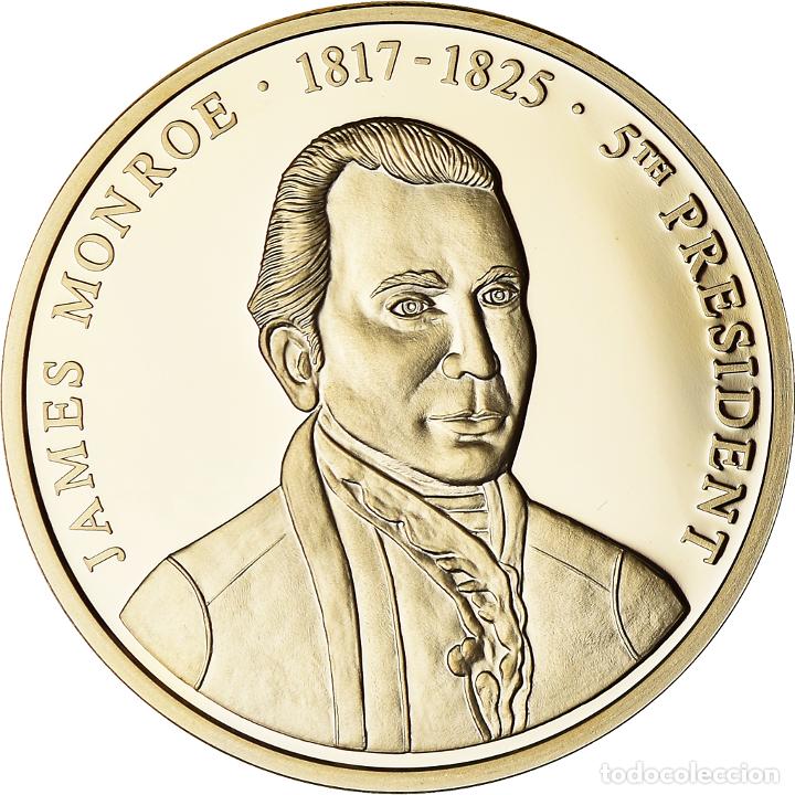 Thematische Medaillen: [#187903] Estados Unidos de Am&eacute;rica, medalla, Les Pr&eacute;sidents des Etats-Unis, Monroe