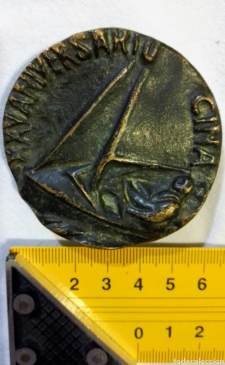 Medallas tem&aacute;ticas: MEDALLA DE BRONCE MACIZO DE AROSA - Foto 2
