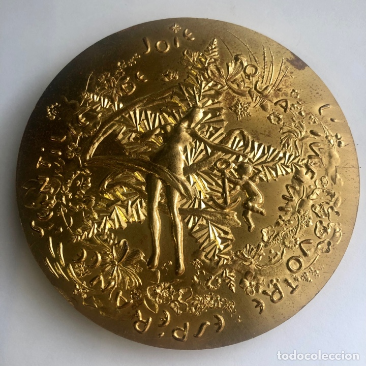 Thematische Medaillen: M&eacute;daille VOEUX ,QUE TOUTE VOTRE ANNEE SE NOURRISSE DE VOTRE ESPERANCE-MEDALLA BRONCE-A&Ntilde;O 1973.