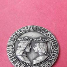 Medallas temáticas: MEDALLA PLATA REYES CATOLICOS. CALICO VALLMITJANA REYES DE ESPAÑA. 1967