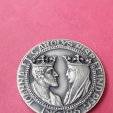 Medallas temáticas: MEDALLA PLATA JUANA Y CARLOS. CALICO VALLMITJANA REYES DE ESPAÑA. 1967