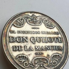 Medallas temáticas: MEDALLA MONEDA EN PLATA PURA 999 25GR DON QUIJOTE DE LA MANCHA CONMEMORATIVA DE COLECCION. Lote 365278916