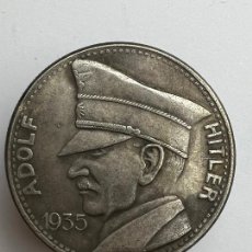 Medallas temáticas: MONEDA/MEDALLA III REICH 1935 5 RM ADOLF HITLER. REPRO.. Lote 365282791