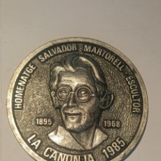 Medallas temáticas: MEDALLA SALVADOR MARTORELL ESCULTOR LA CANONJA VI EXPOSICIÓ FILATELICA 1985. Lote 365979486