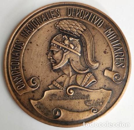 M&eacute;dailles th&eacute;matiques: MEDALLA CAMPEONATOS NACIONALES DEPORTIVO MILITARES 1952. BRONCE MEDALLA-918