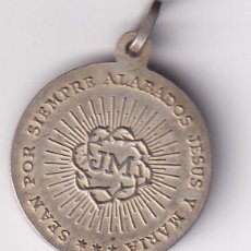 Medallas temáticas: MEDALLA DEVOCIONAL 2 CARAS: S LUIS GONZAGA - JM SEAN POR SIEMPRE ALABADOS JESÚS Y MARÍA / MUY ESCASA. Lote 368053141