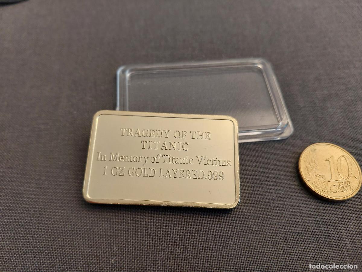 Medallas tem&aacute;ticas: Lingote Titanic - Foto 4
