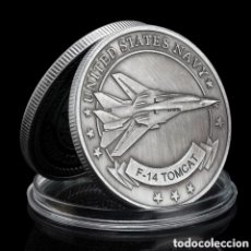 Medallas temáticas: MONEDA CONMEMORATIVA - AVION - CAZA - F-14 FUERZA AEREA ESTADOS UNIDOS
