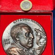 Medallas temáticas: GRAN MEDALLA DE BRONCE DE GREGORIO MARAÑON 1887 - 1960 VER FOTOS. Lote 384401574