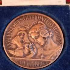 Medallas temáticas: MEDALLA DE BRONCE DE LA XXV FERIA DE MUESTRAS INTERNACIONAL, VALENCIA, 1947, FIRMADA ESCULTOR: GINER