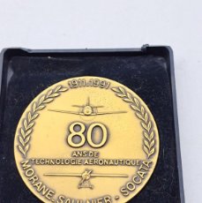 Medallas temáticas: MEDALLA 80 ANS DE TECHNOLOGIE AERONAUTIC ( 1911-1991 ) VER FOTOS. Lote 402808629