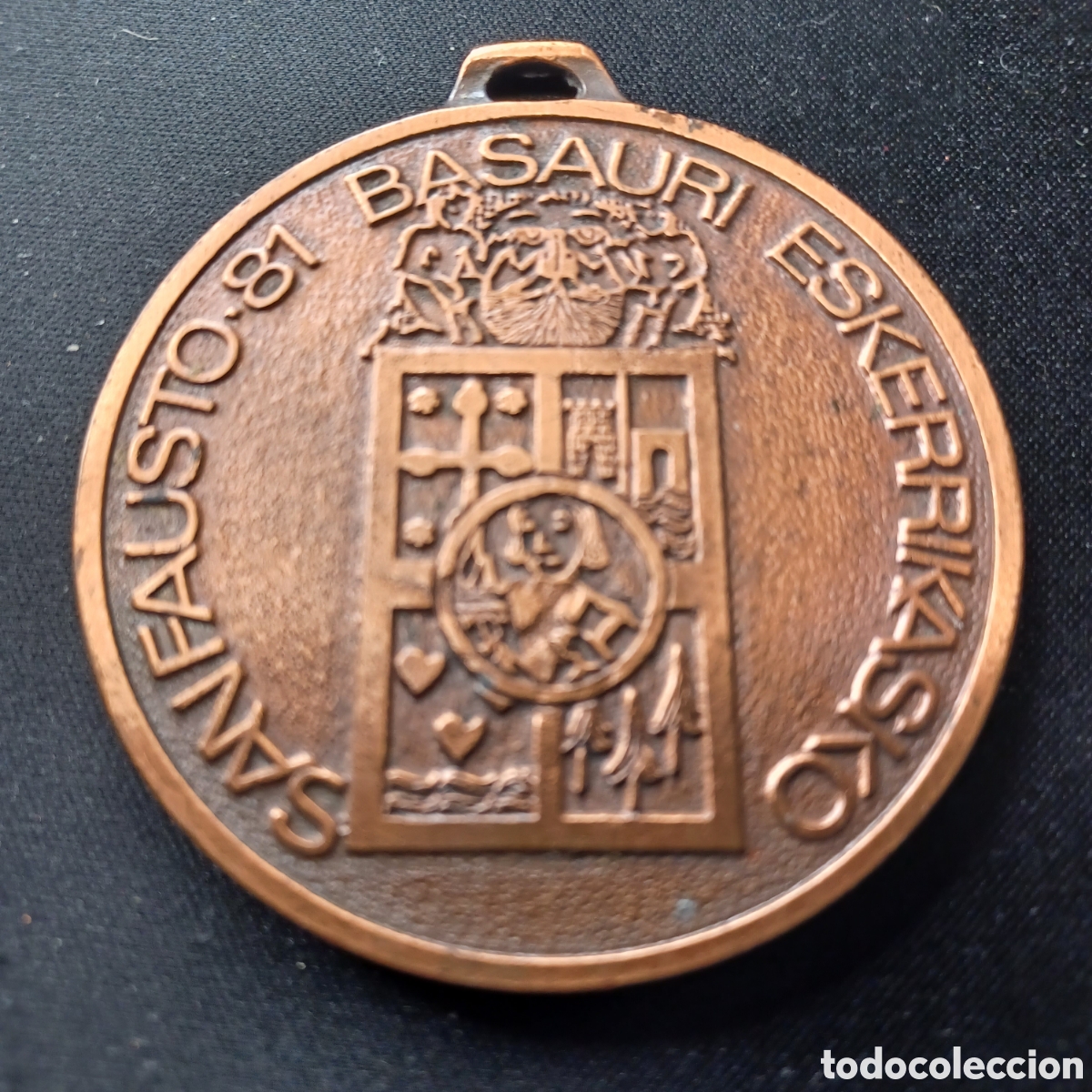 Medallas tem&aacute;ticas: Medalla en bronce BASAURI - Foto 1