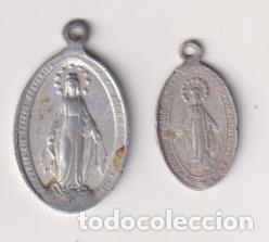 Medallas tem&aacute;ticas: Inmaculada. Lote de 2 Medallas (AL. 2,7 y 2 cms.) - Foto 1