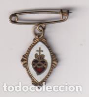 Medallas tem&aacute;ticas: Coraz&oacute;n de Jes&uacute;s. Medalla (AE. 1,8 cms. con esmalte) - Foto 1