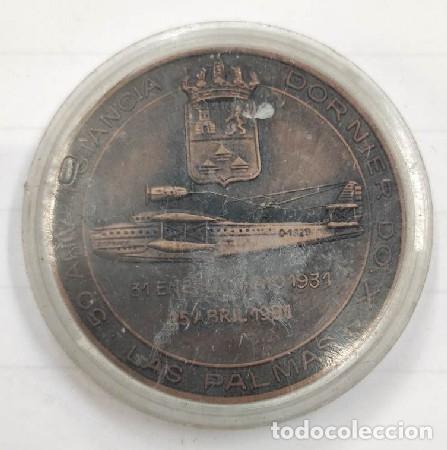 Medalhas tem&aacute;ticas: MEDALLA BRONCE HIDROAVIACI&Oacute;N DORNIER LAS PALMAS MEDALLA-953